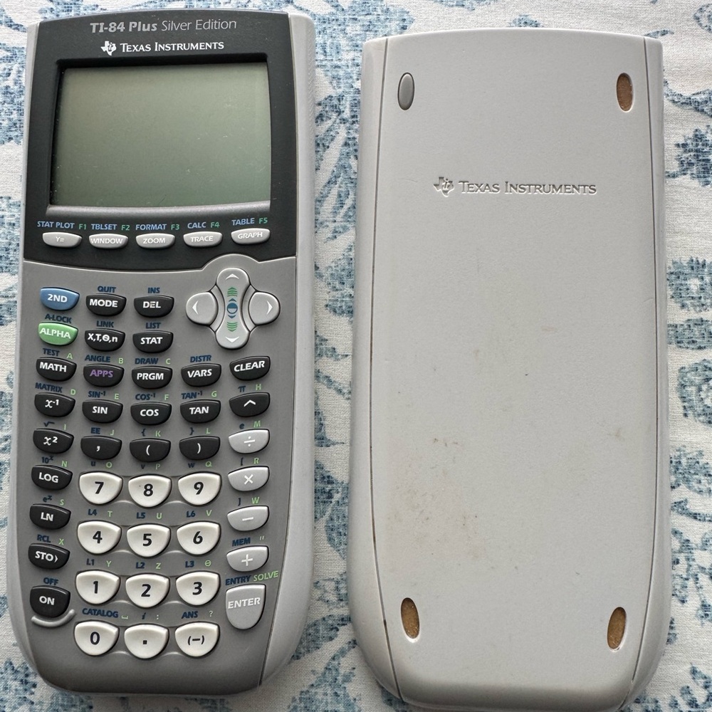 Texas Instruments Silver Graphing Calculator